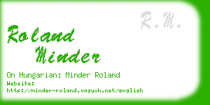 roland minder business card